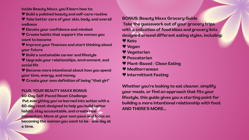 The Beauty Maxx Booklet
